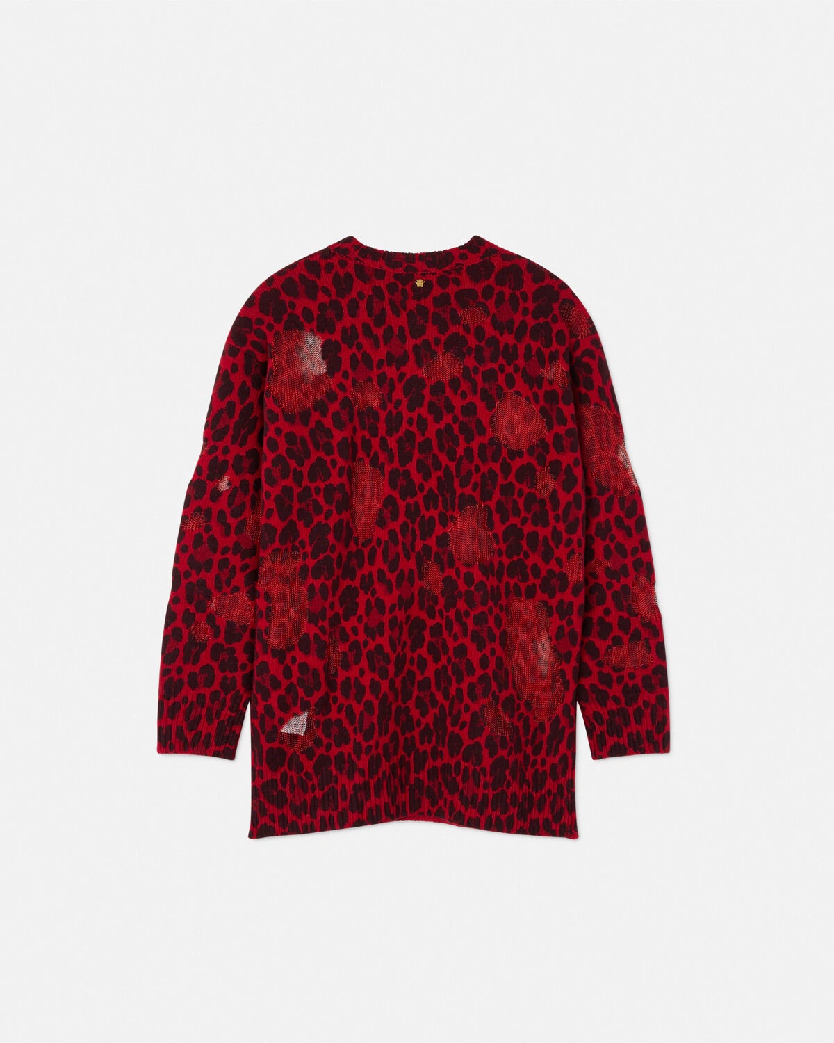 Wild Leopard Intarsia Oversized Sweater - 3