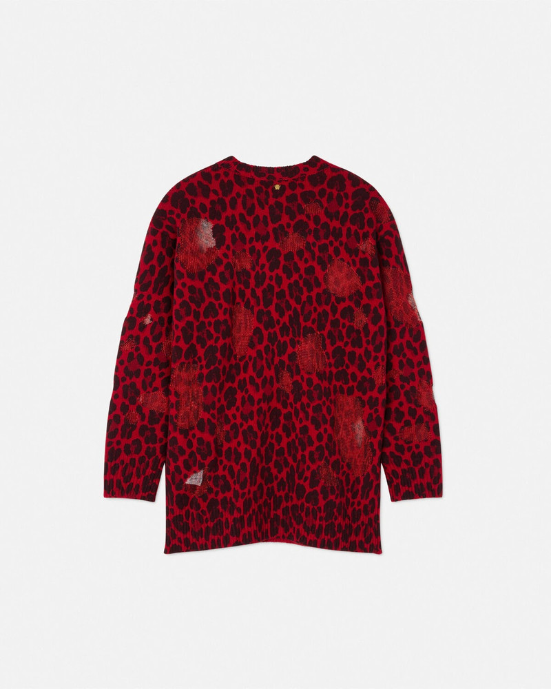 Wild Leopard Intarsia Oversized Sweater 3