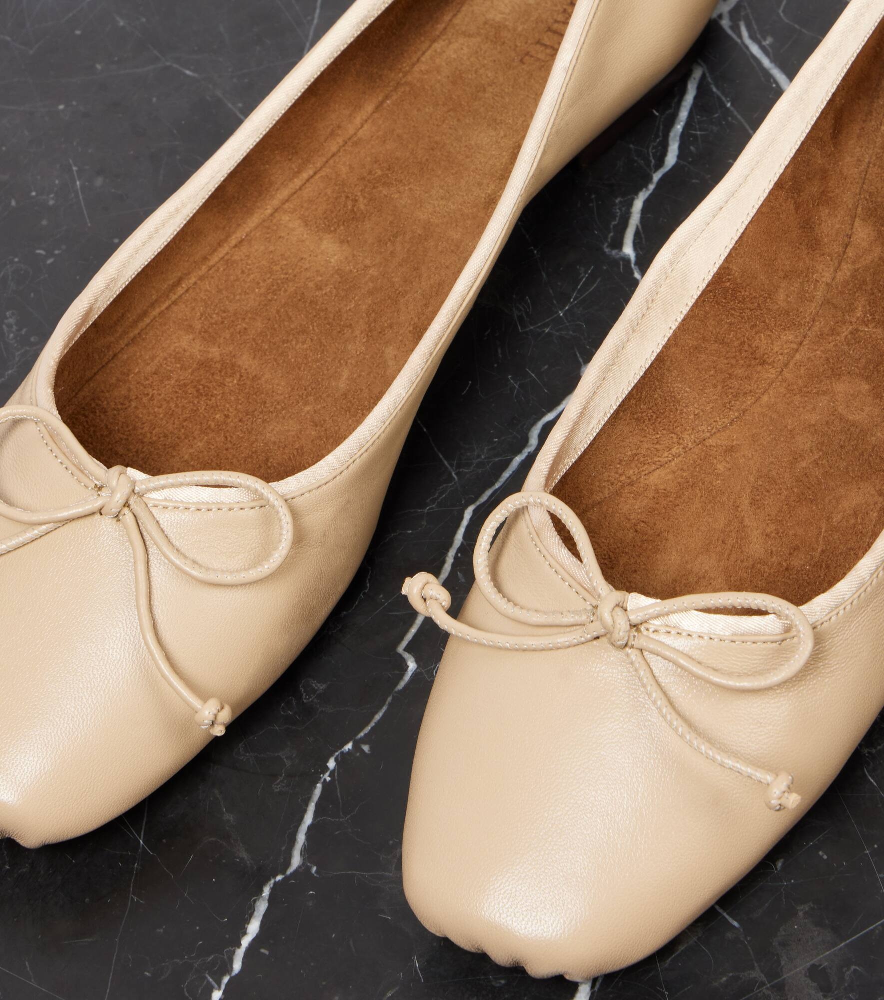 Charlotte leather ballet flats - 5