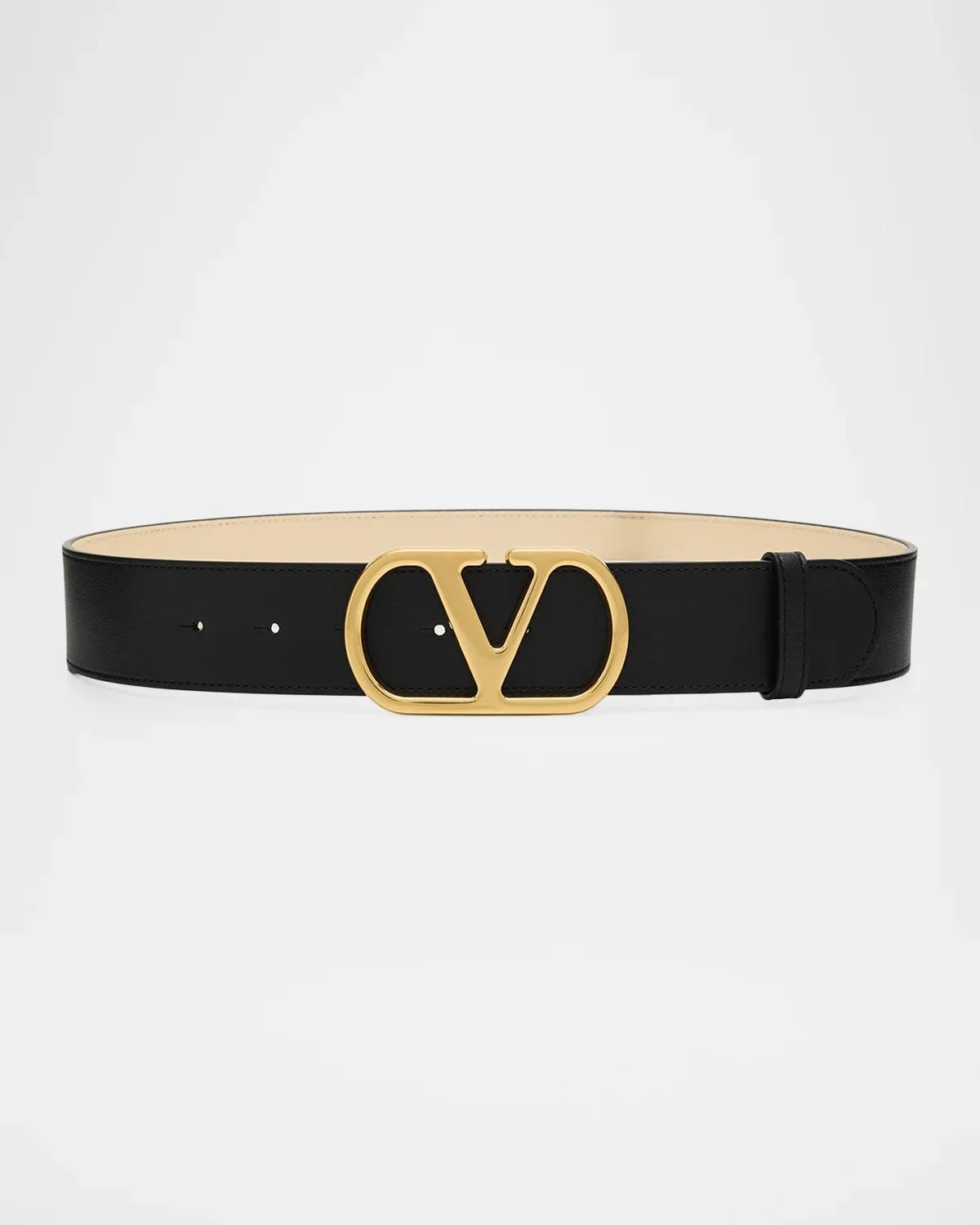 VLogo Signature Reversible Shiny Calfskin Belt 40MM - 1