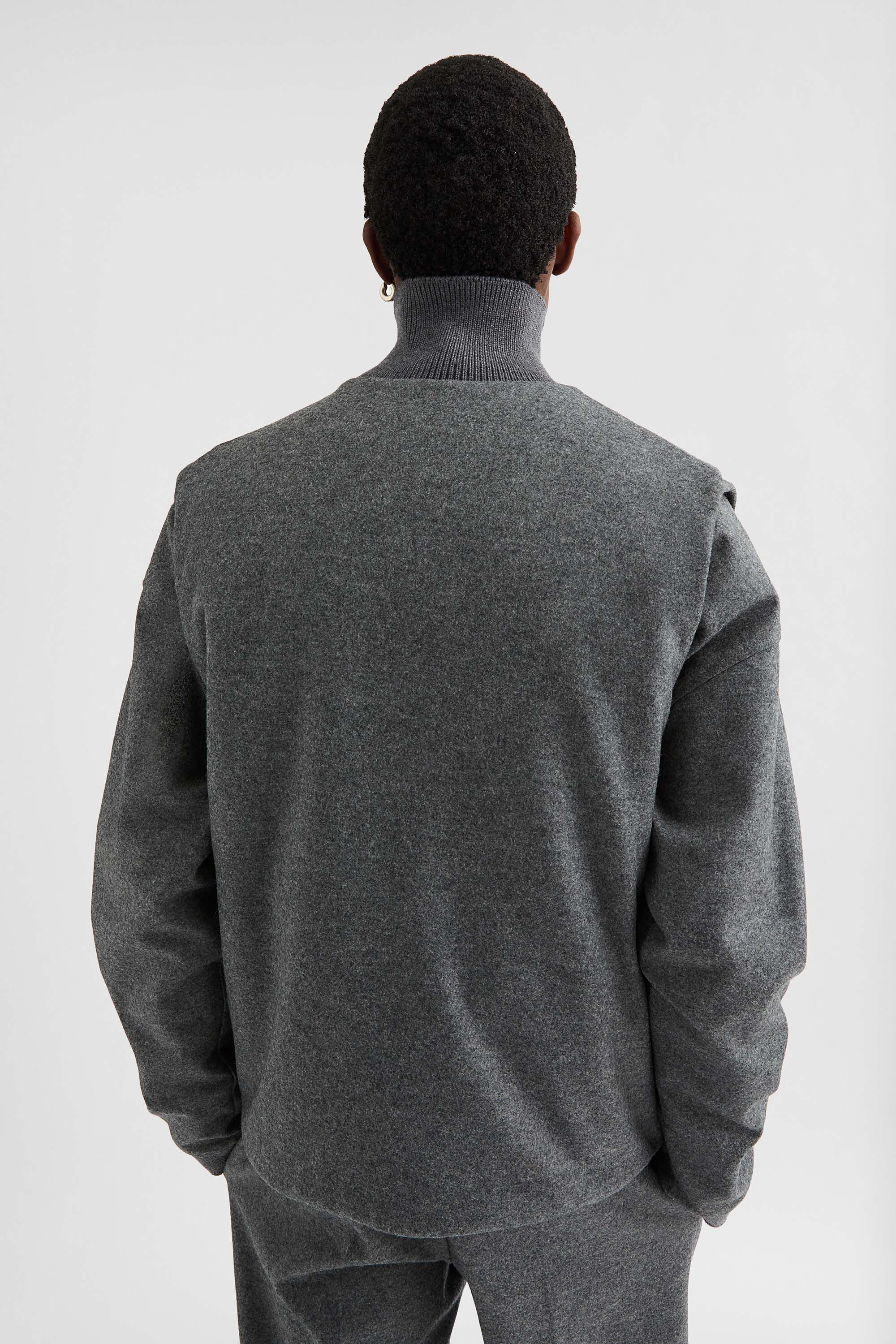 Wool Melton Padded Vest - 6