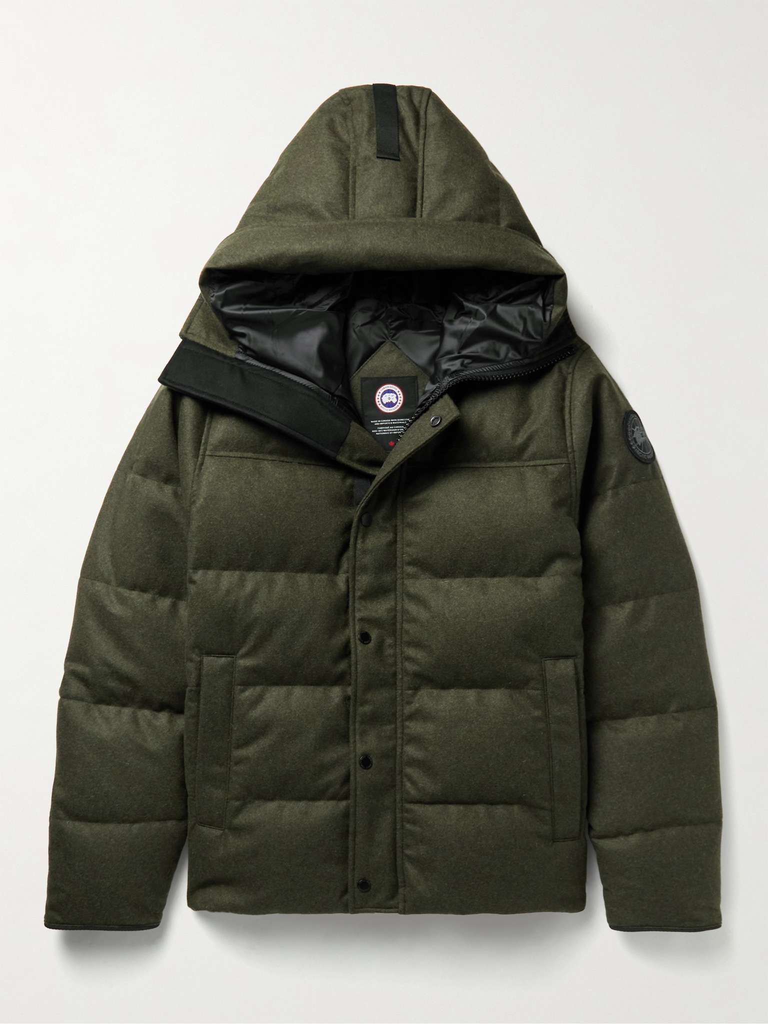 Macmillian Logo-Appliquéd Quilted Recycled Wool-Blend Hooded Down Parka - 1