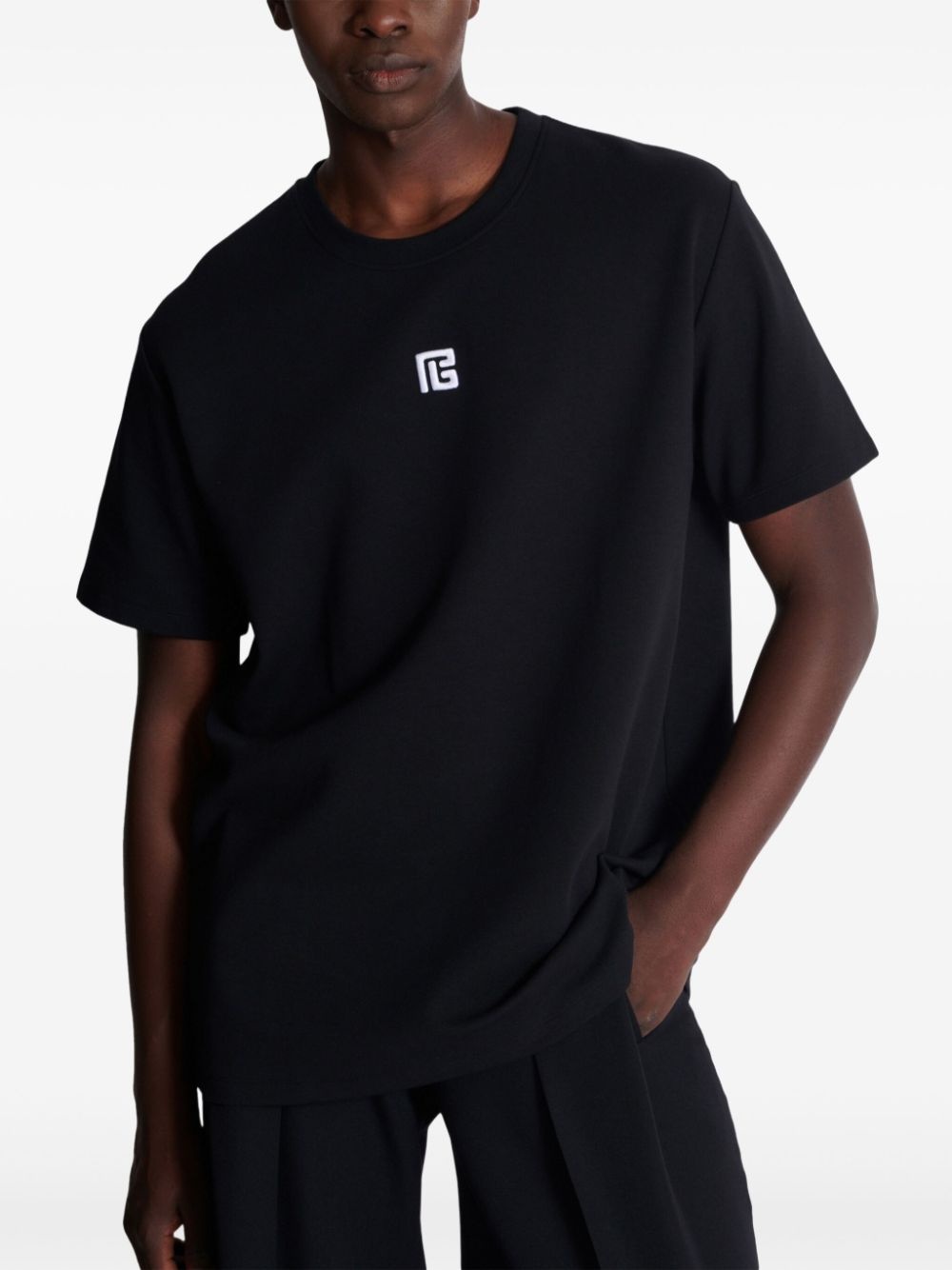logo-embroidered t-shirt - 6