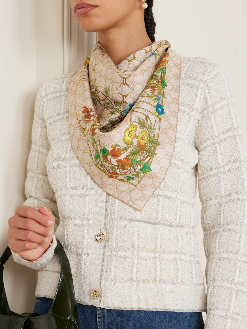 GUCCI Printed Silk Scarf outlook