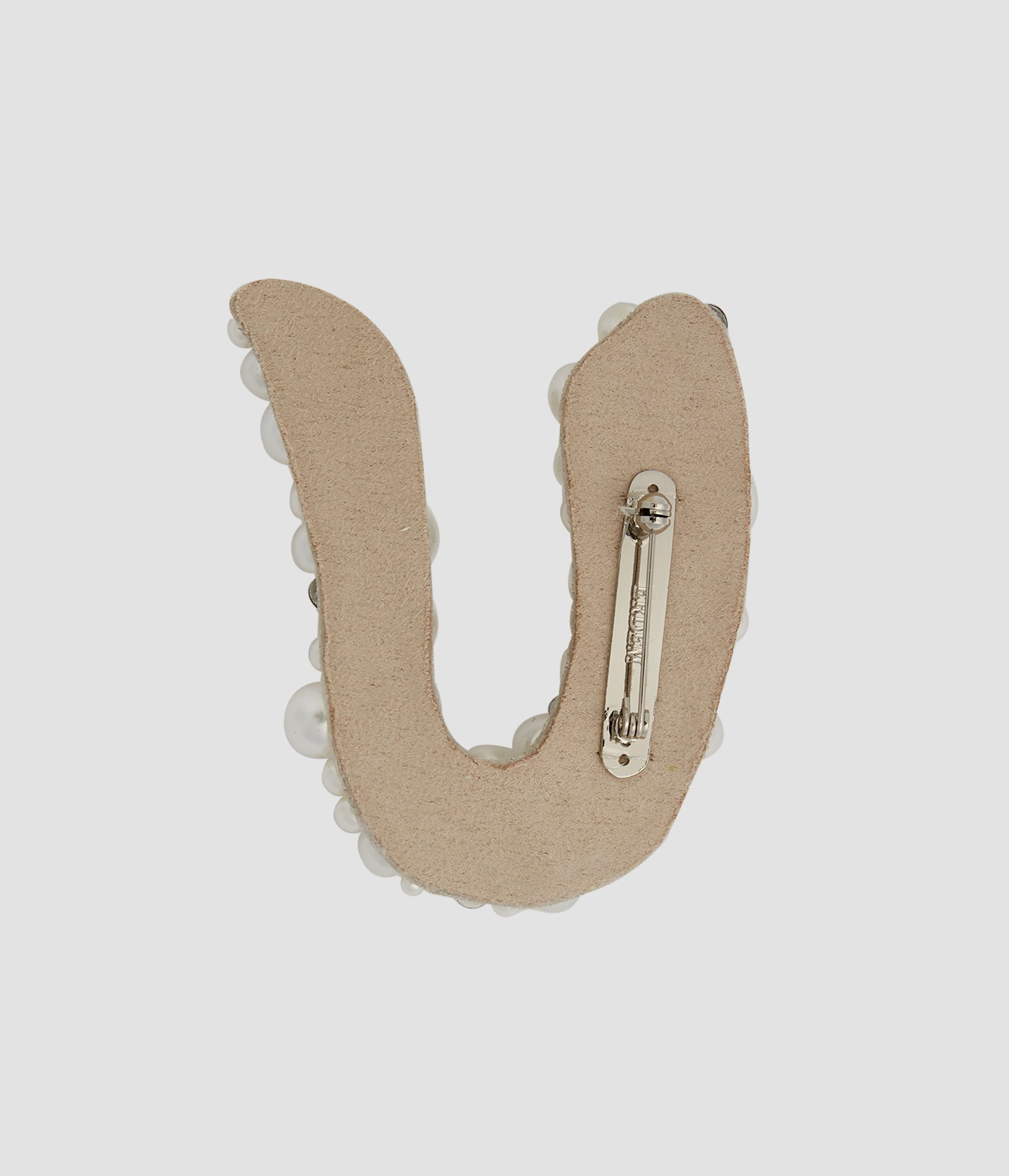 PEARL ALPHABET BROOCH U - 3
