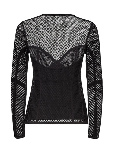 FENDI bustier style mesh top outlook