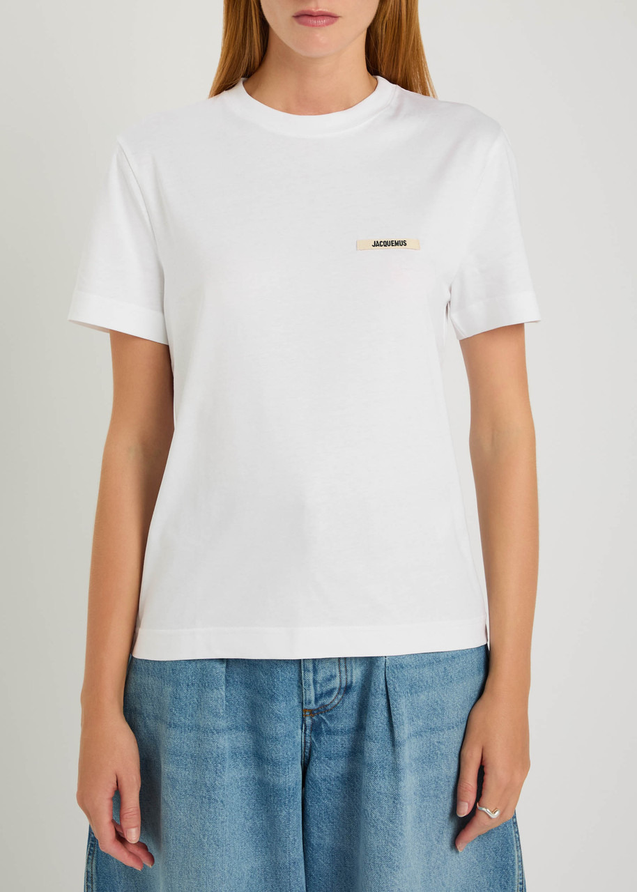 Jacquemus Le T-shirt Gros Grain Logo Cotton T-shirt - 2