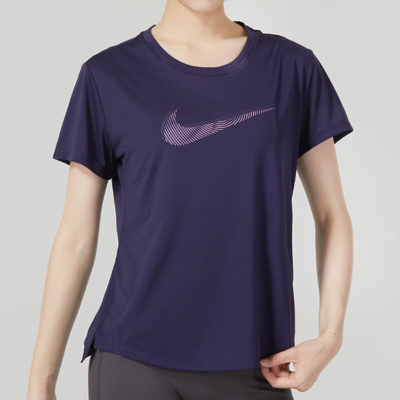 (WMNS) Nike AS W NK DF Swoosh HBR SS Top 'Purple' FB4697-555 - 3