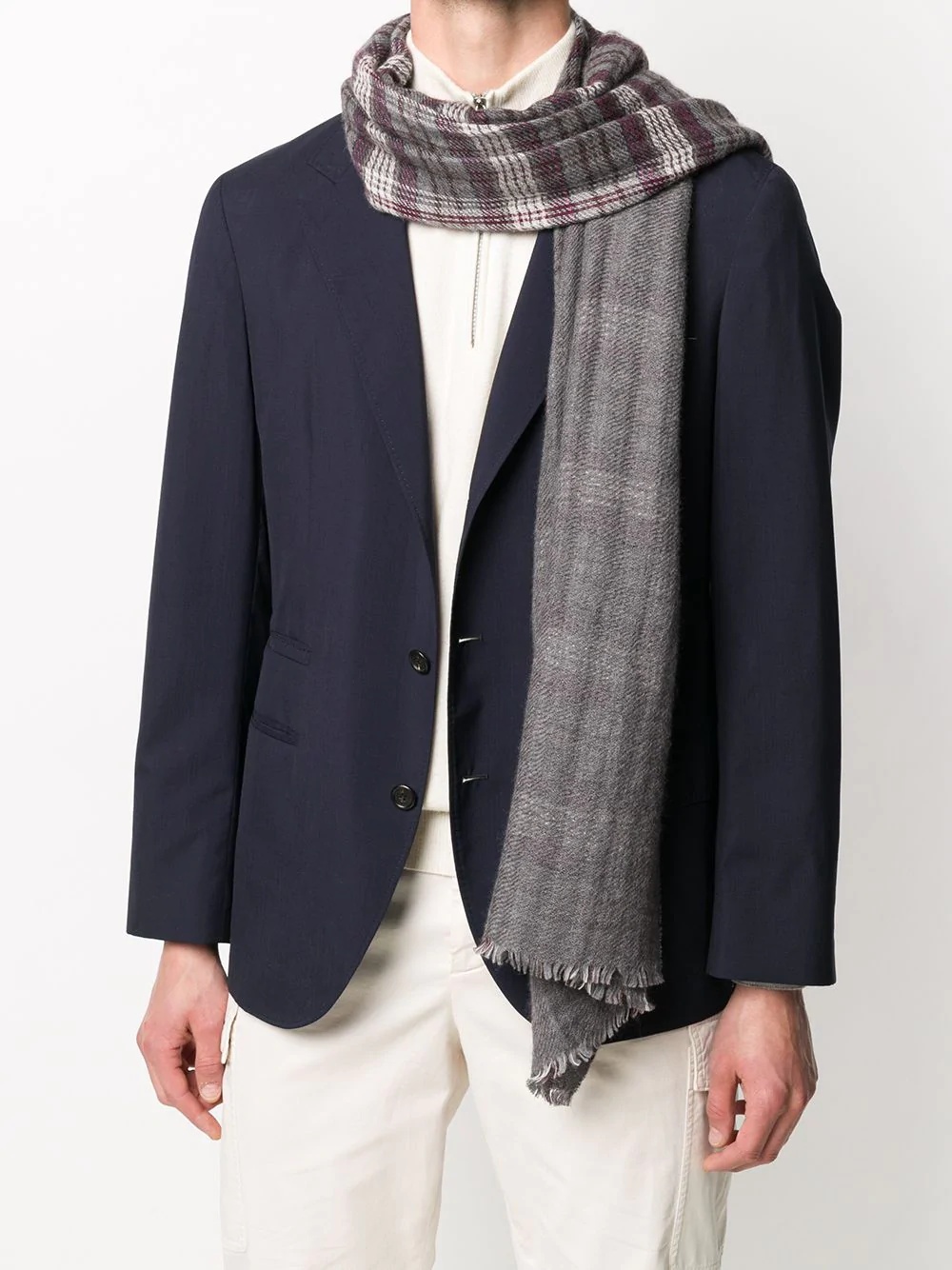 check print scarf - 2