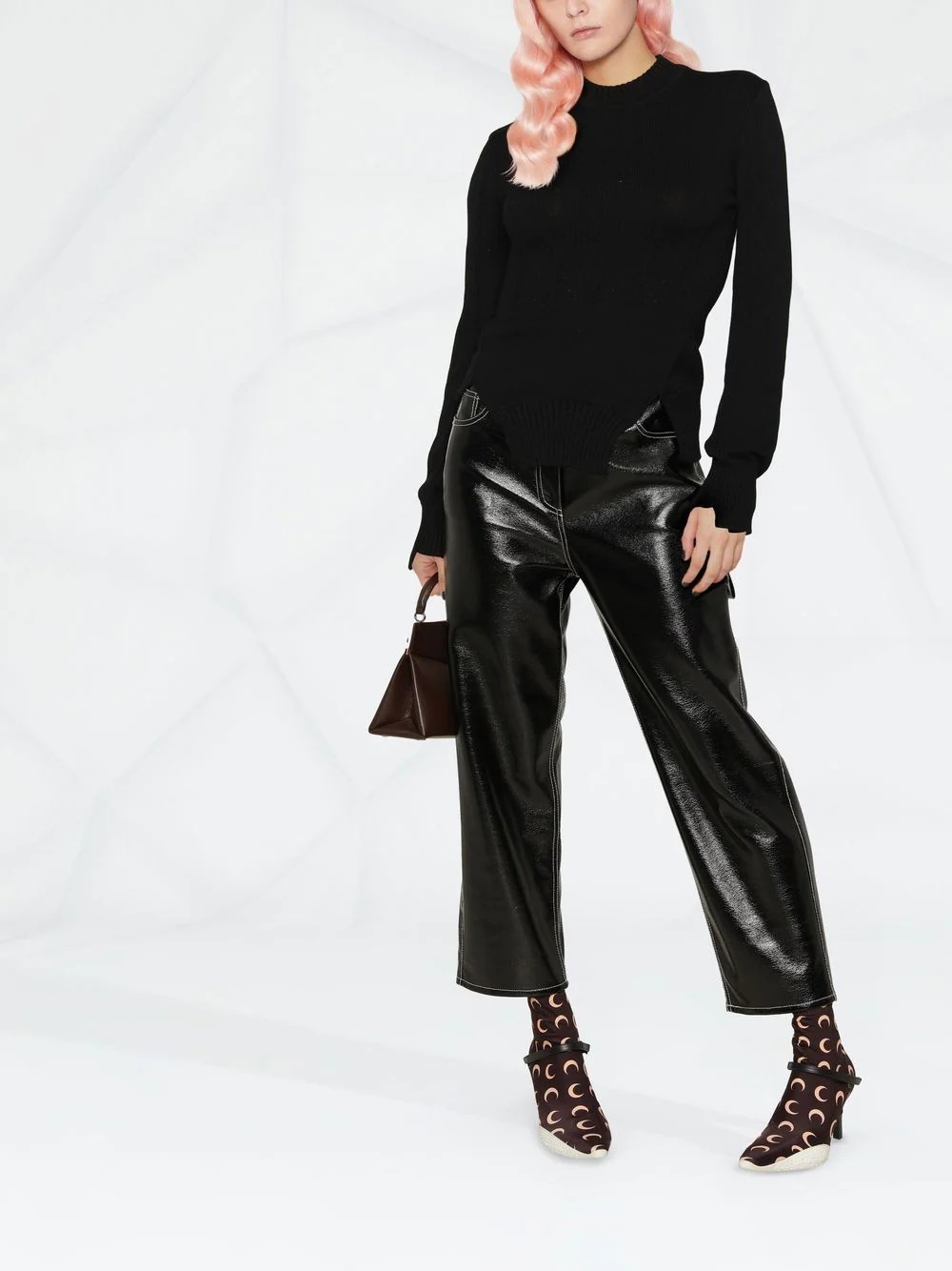 long-sleeve knitted top - 4