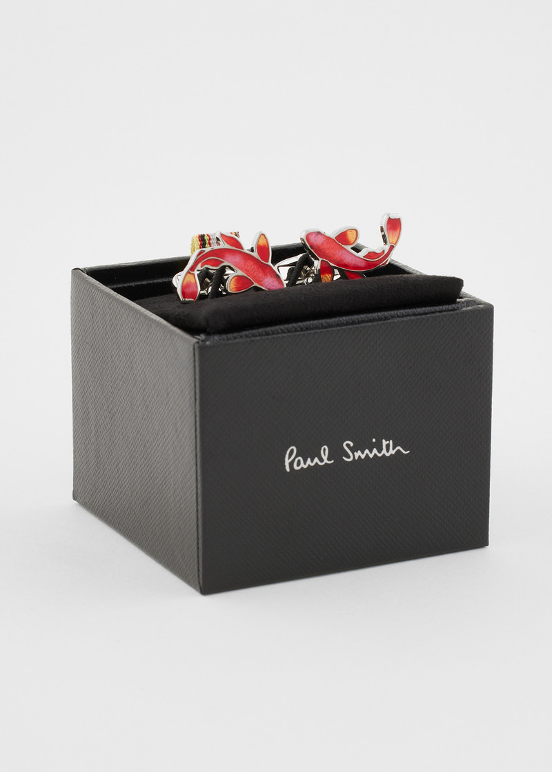 Red Koi Carp Cufflinks 3