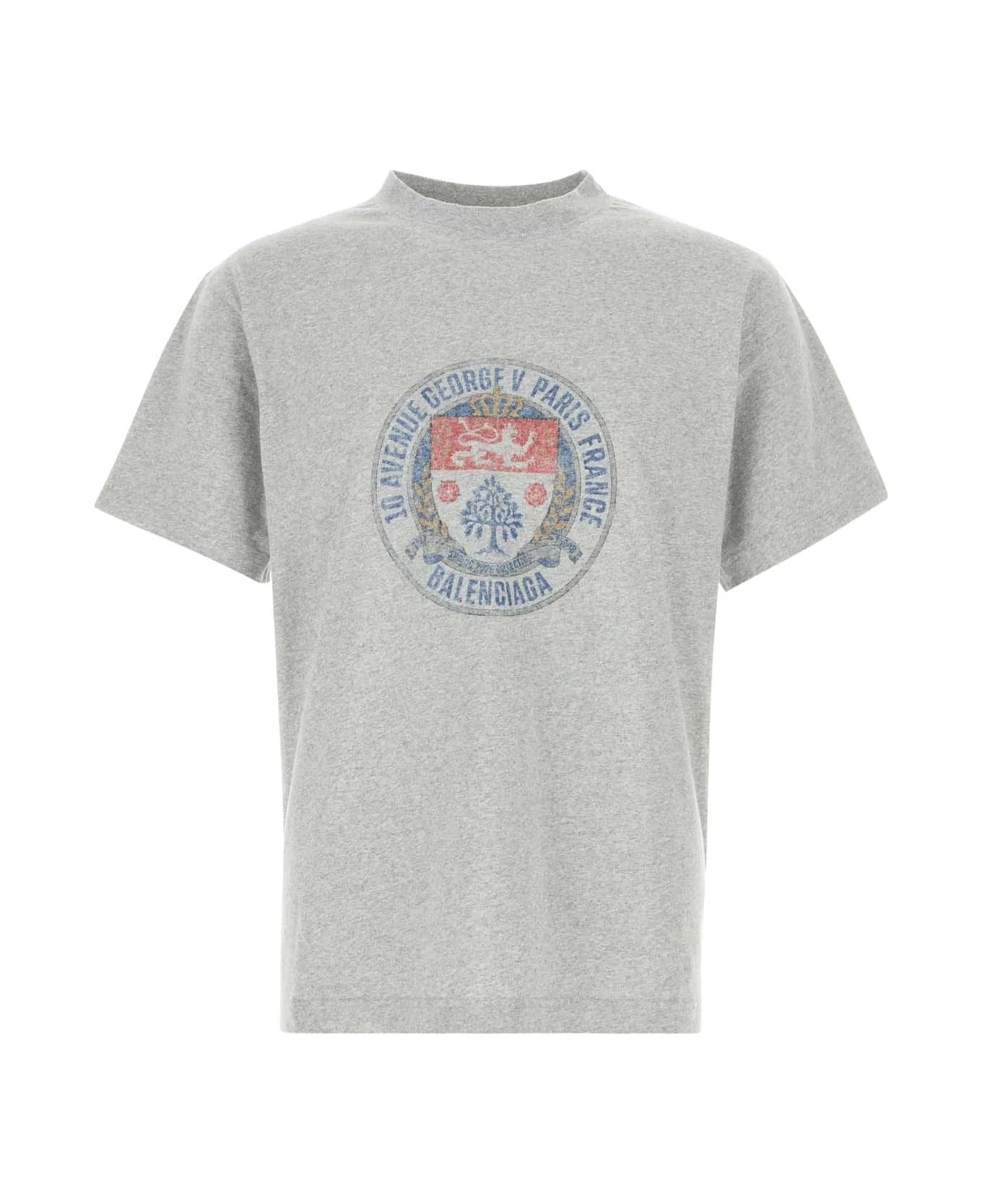 Grey Cotton T-shirt - 1