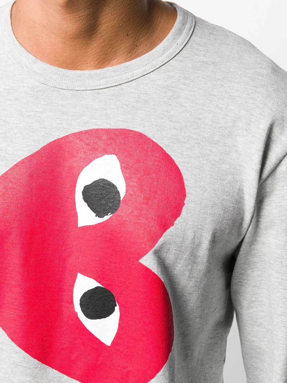 heart print sweatshirt - 5