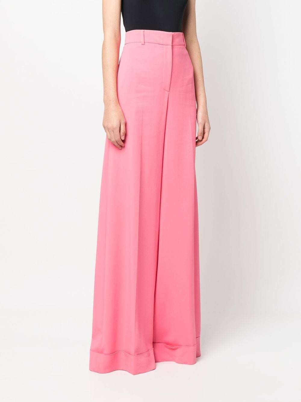 high-waisted palazzo trousers - 3