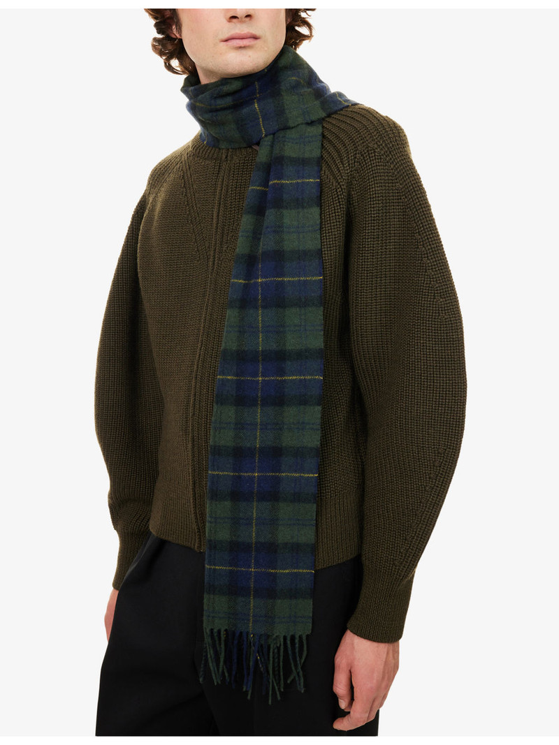 Barbour Tartan-Print Lambswool Scarf outlook
