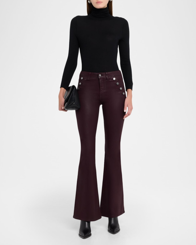 RAMY BROOK Coated Helena Flare Jeans outlook