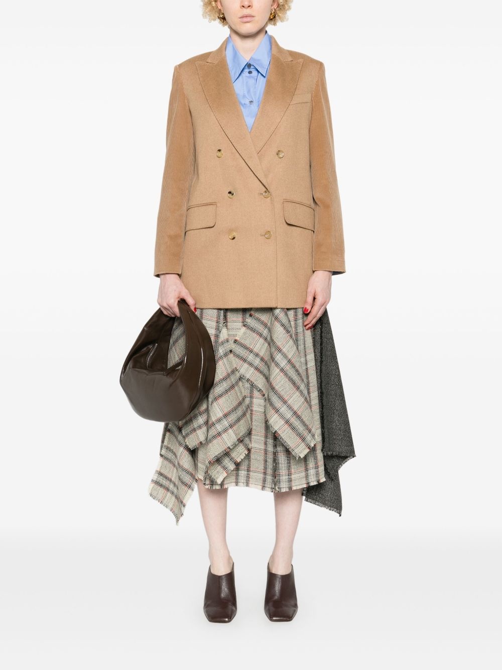 asymmetric midi skirt - 2