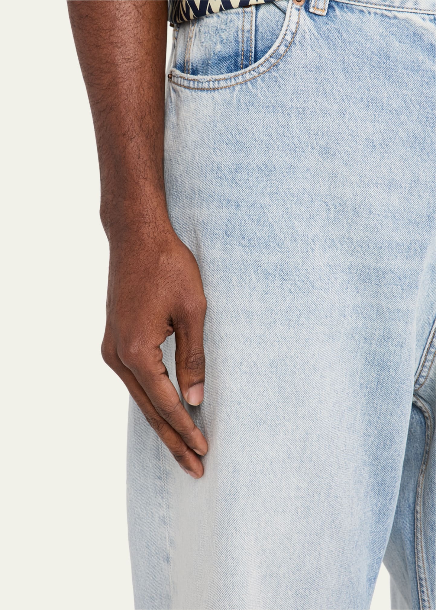 Men's Wide-Leg Denim Jeans - 5