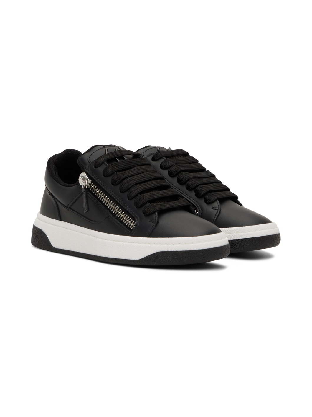 Black & White Gz94 Sneakers - 4