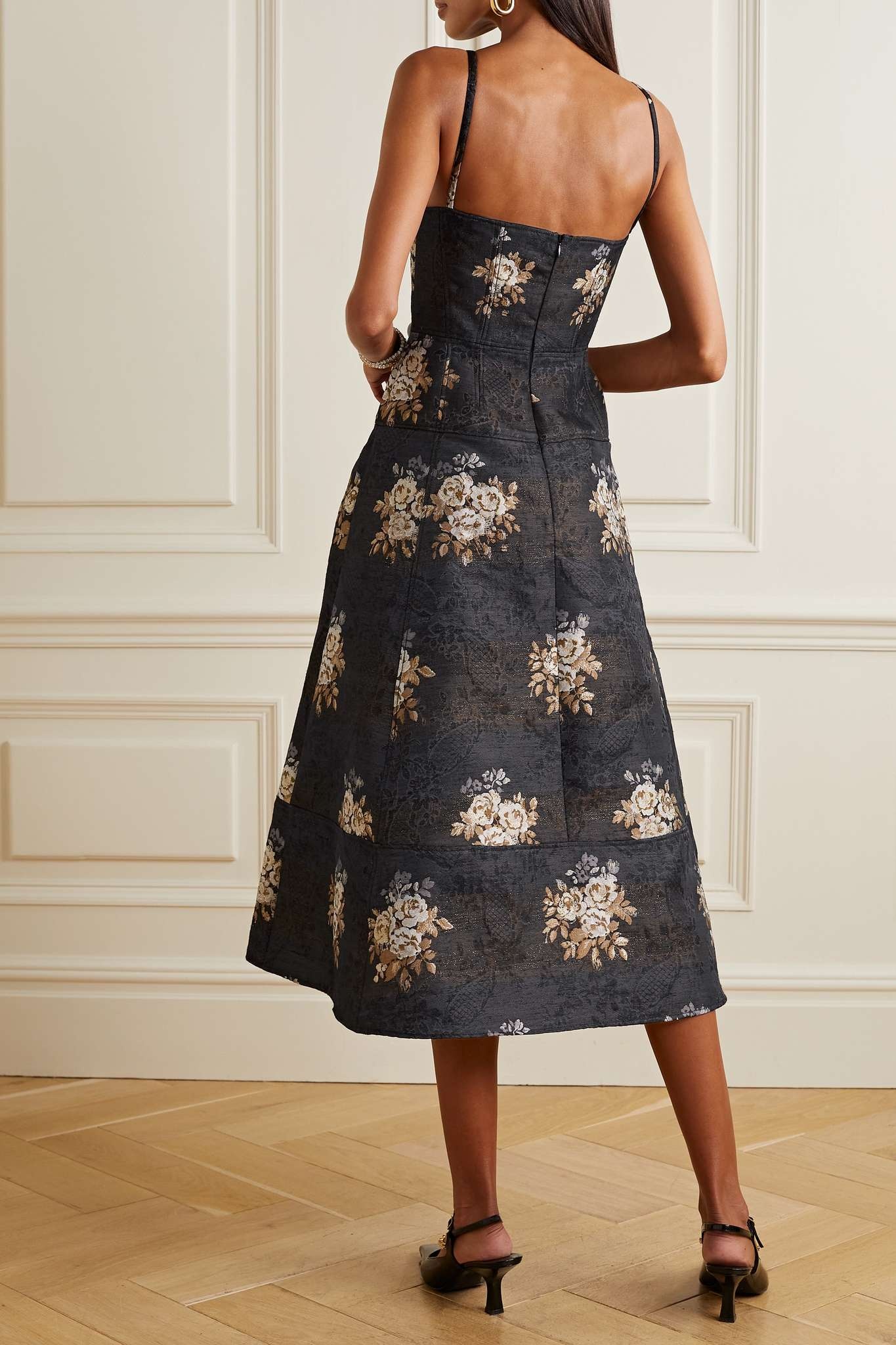 Doris tiered brocade gown - 3