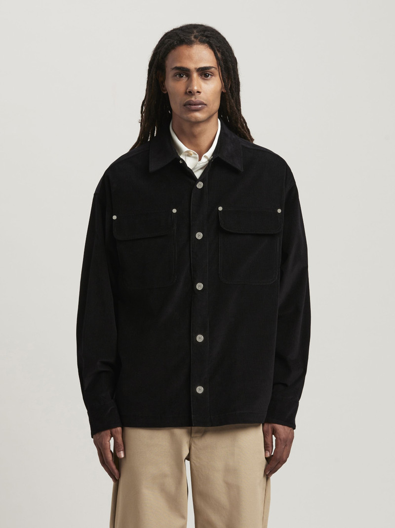 Velvet Overshirt With Logo 3