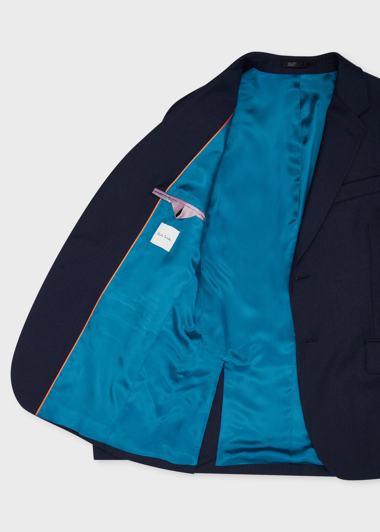 Tailored-Fit Navy Overdyed Wool-Cashmere Flannel Blazer - 4