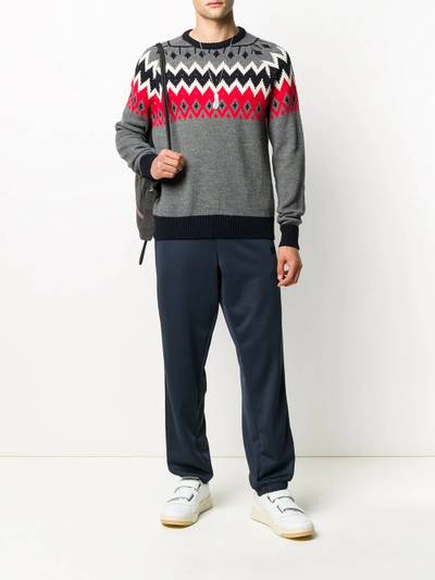 MSGM zig-zag intarsia knit jumper outlook