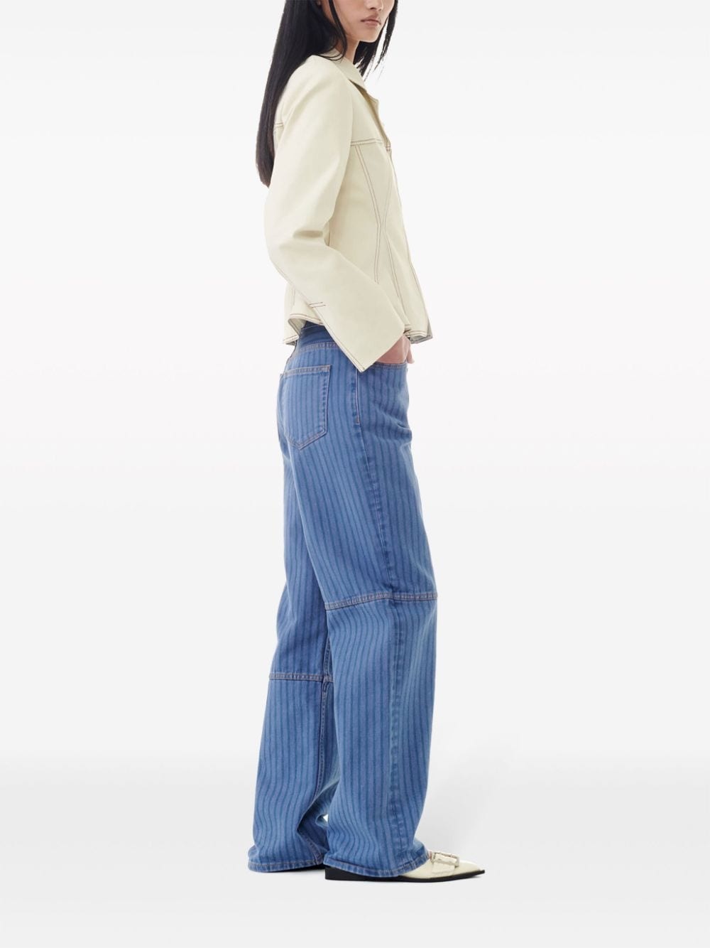 mid-rise wide-leg jeans - 3