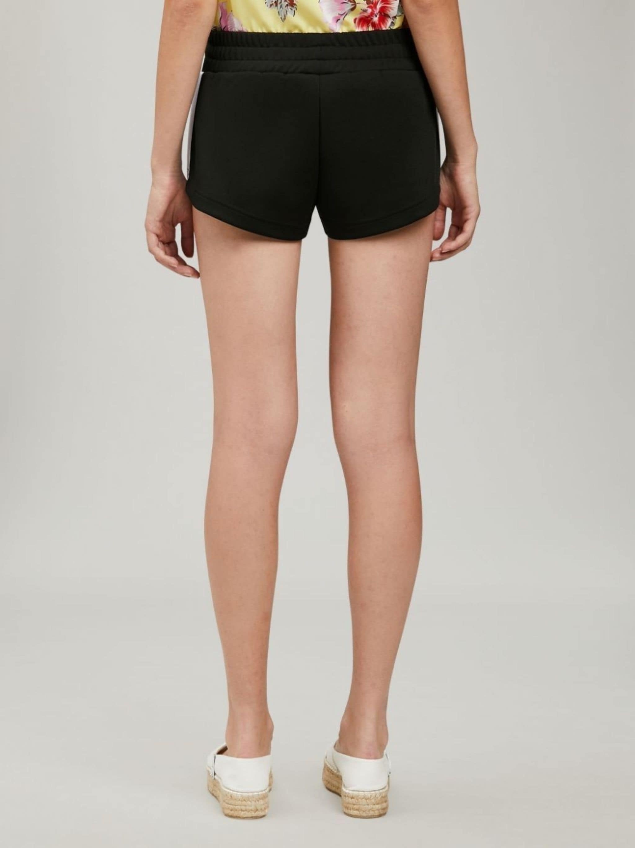 BLACK TRACK SHORTS - 5