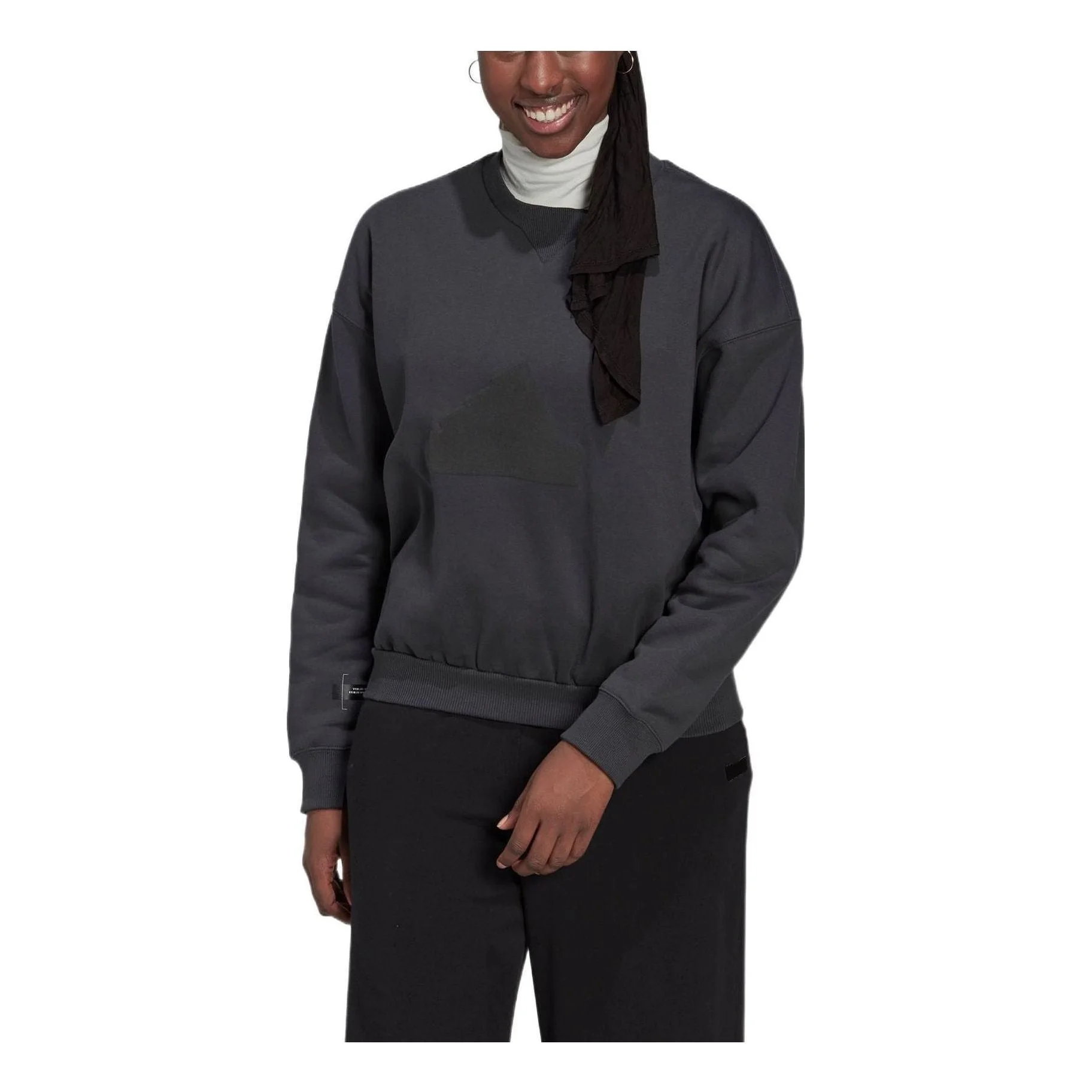 (WMNS) adidas Sweatshirt 'Grey' HM2849 - 1
