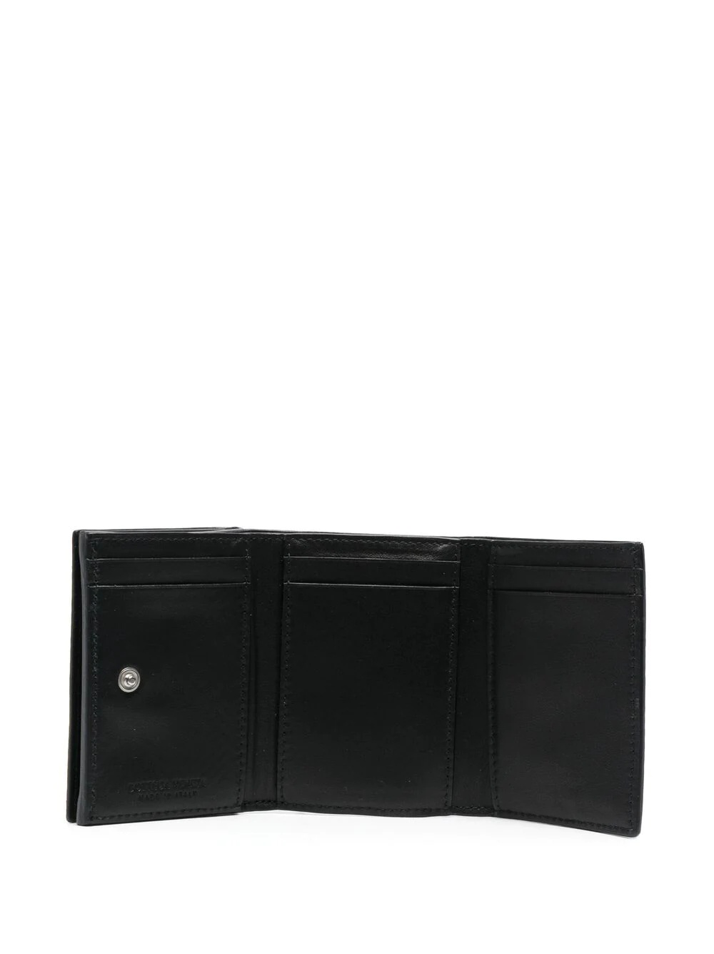 textured-finish snap-fastening wallet - 3