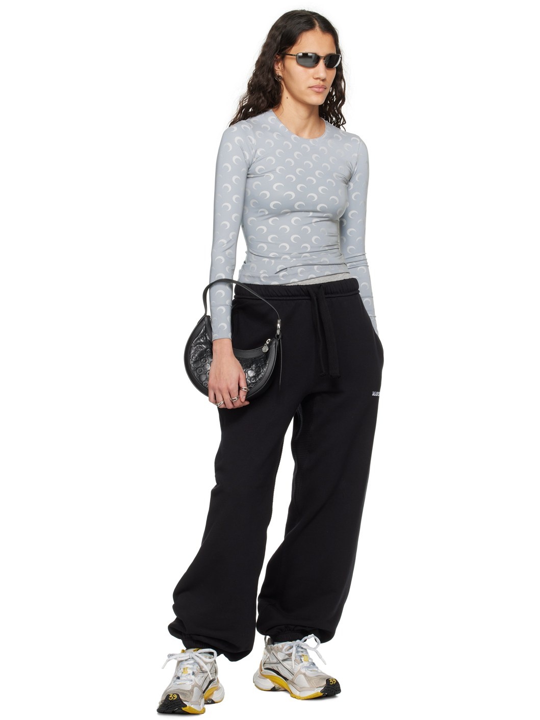 Black Drawstring Lounge Pants - 4