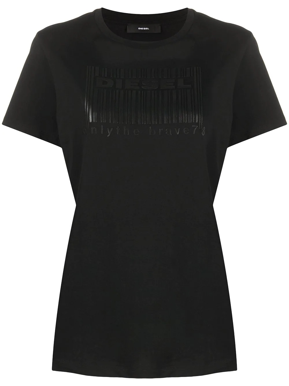 regular-fit barcode logo print T-shirt - 1