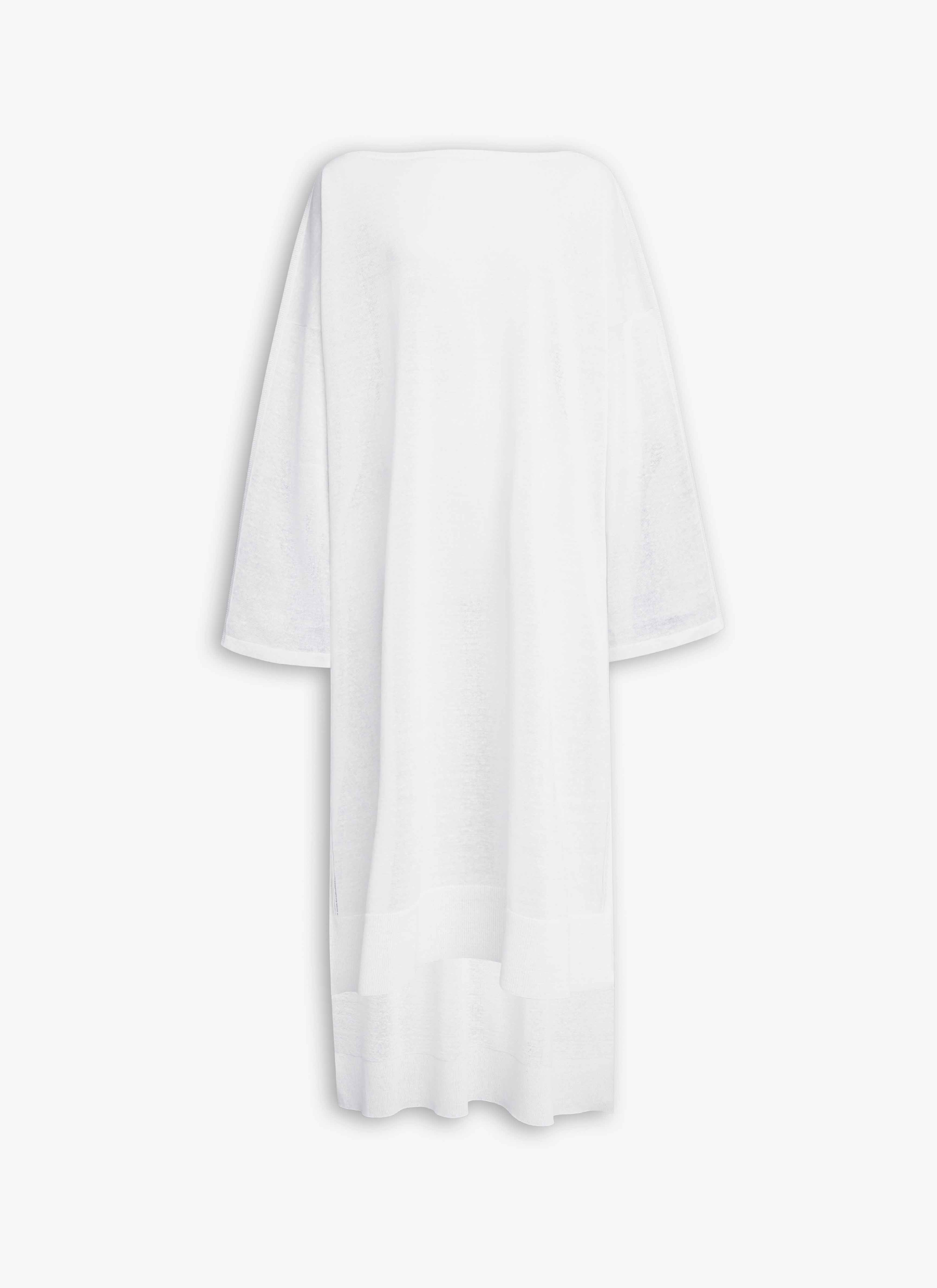 SILK LINEN KAFTAN DRESS - 1