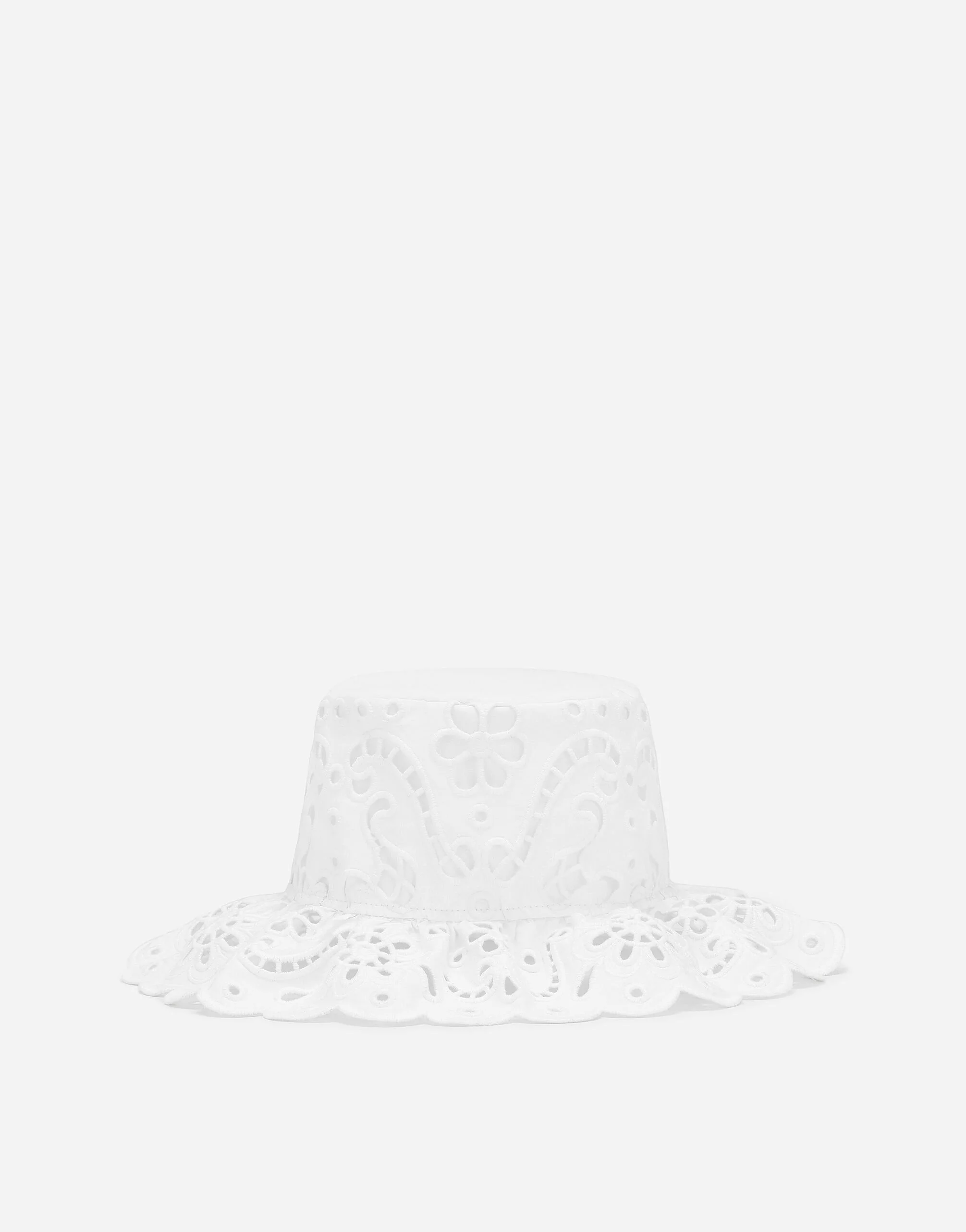 Cotton broderie anglaise hat - 1