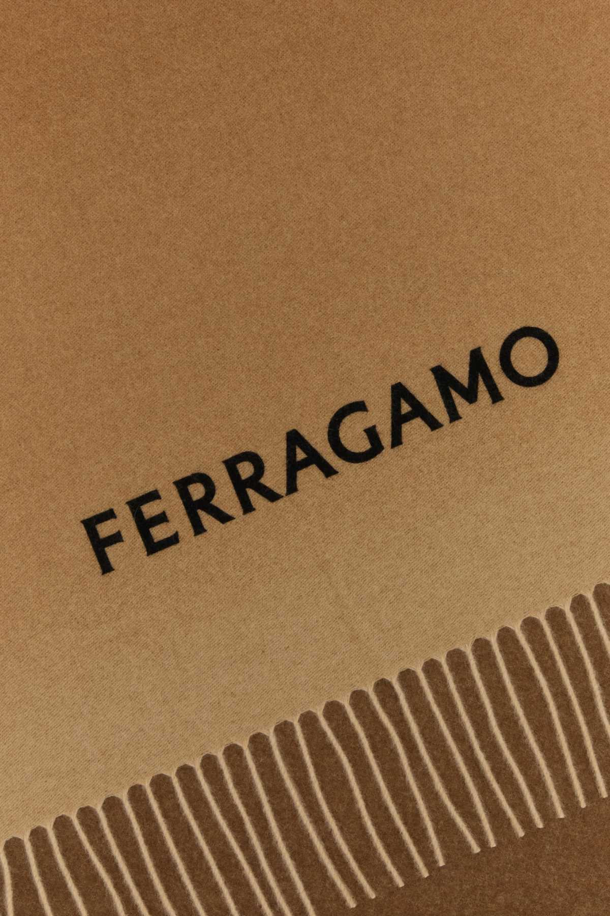 Salvatore Ferragamo Women Brown Cashmere Scarf - 2