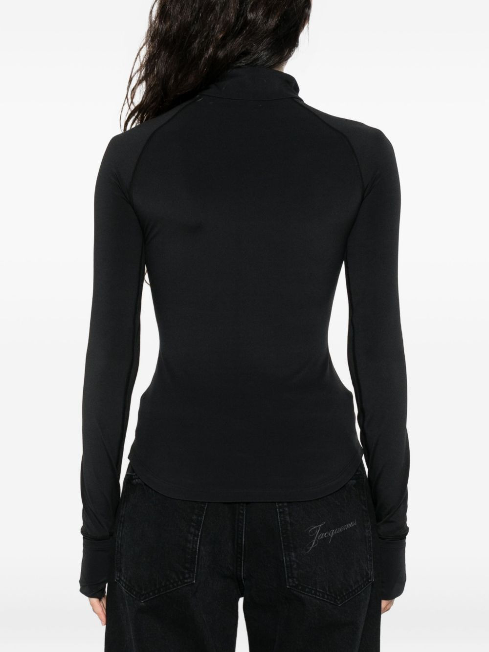 zip-front logo sweatshirt - 4