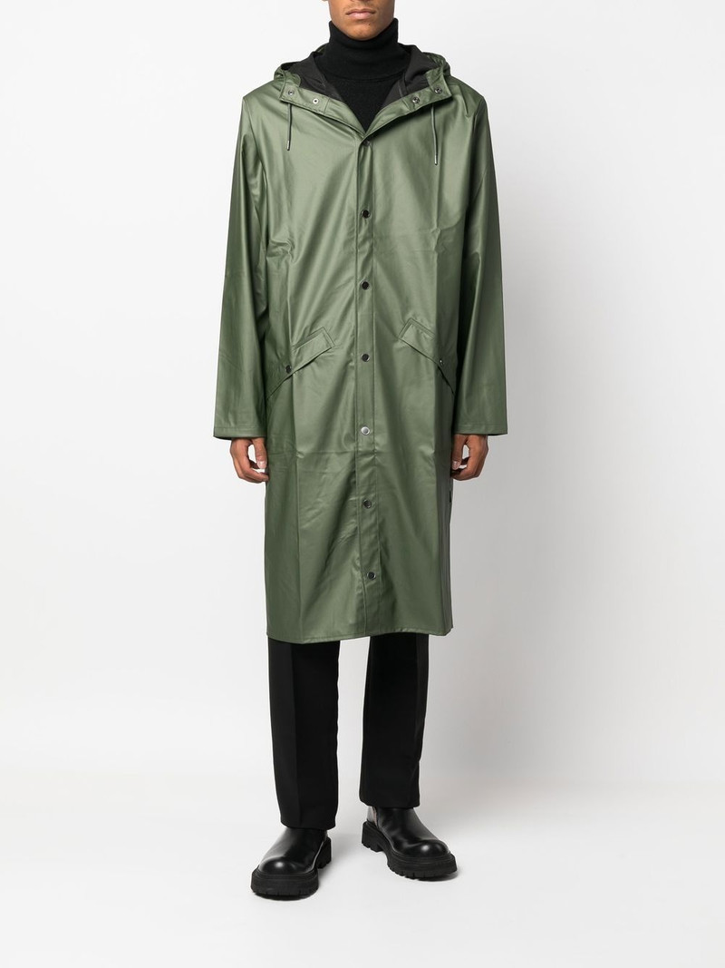 RAINS drawstring hood raincoat outlook