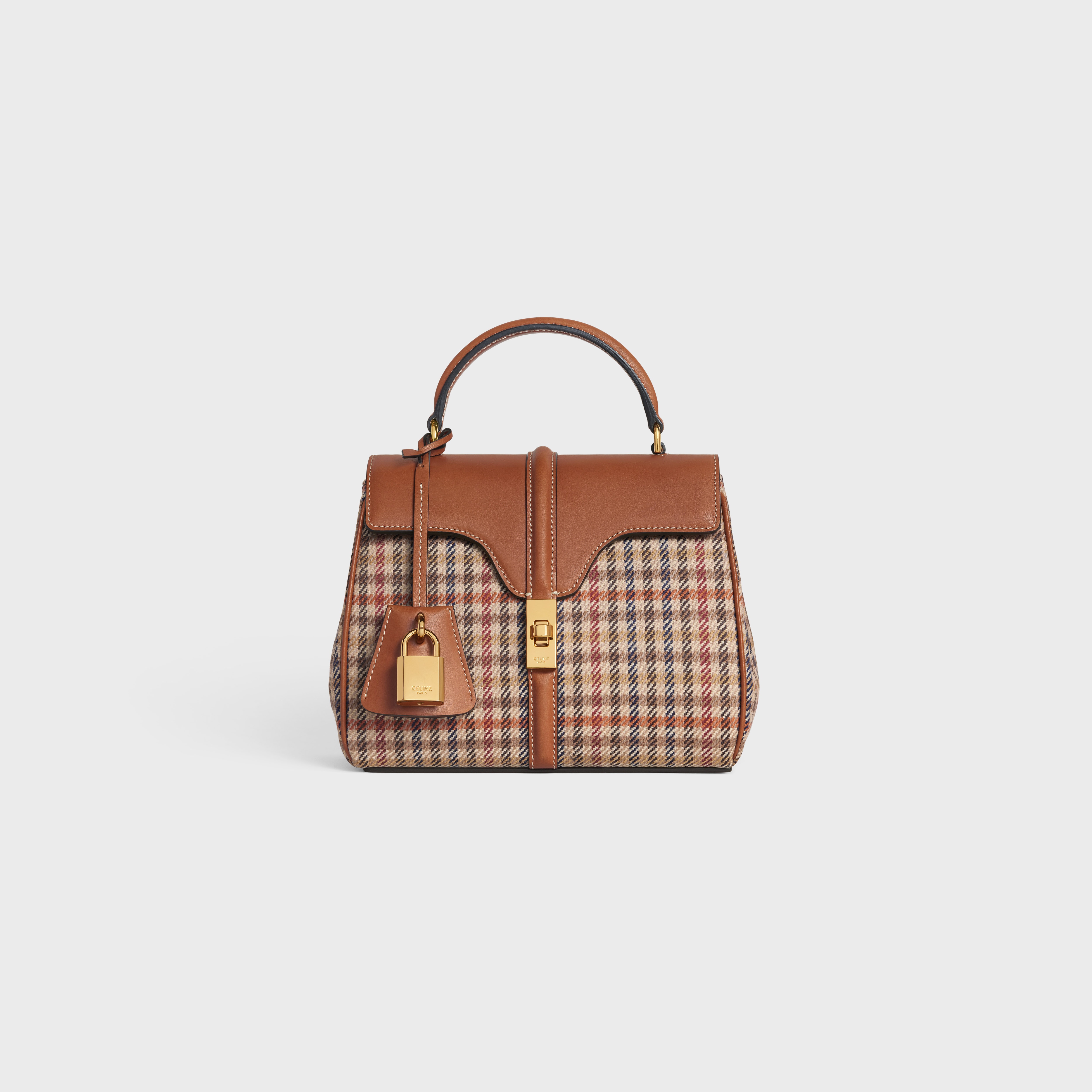 MINI 16 in Tweed and natural calfskin - 1