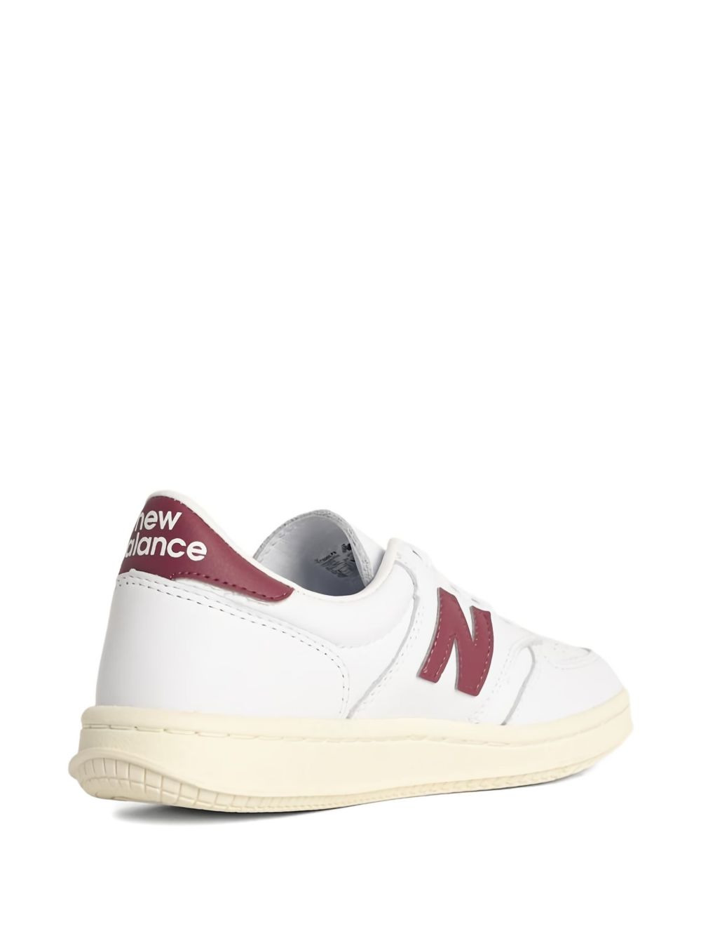 T500 logo-patch leather sneakers - 3