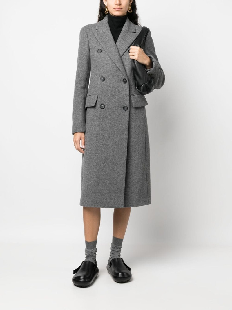 Sportmax double-breasted wool-cashmere coat outlook