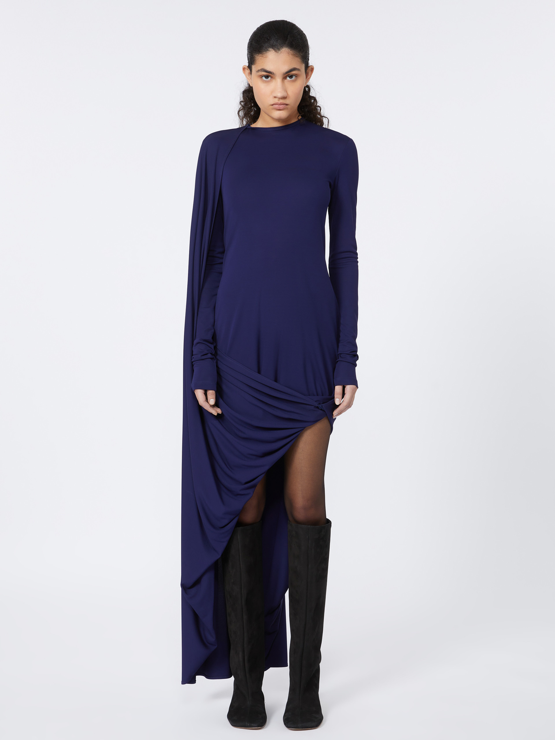 ARIETE1234 Asymmetrical draped dress - RUNWAY - 3