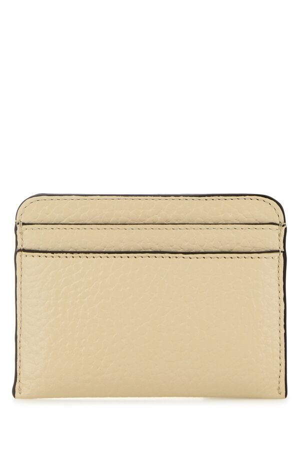 Cream leather card holder - 3