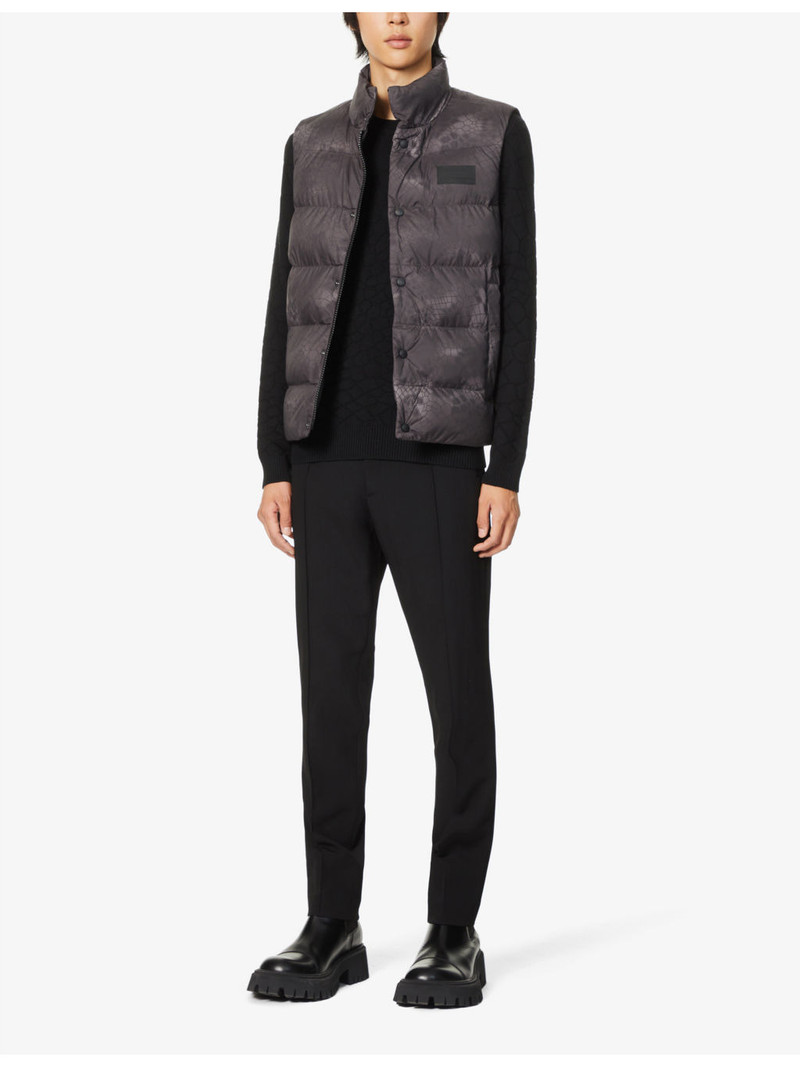 HUGO Brand-patch padded shell gilet outlook
