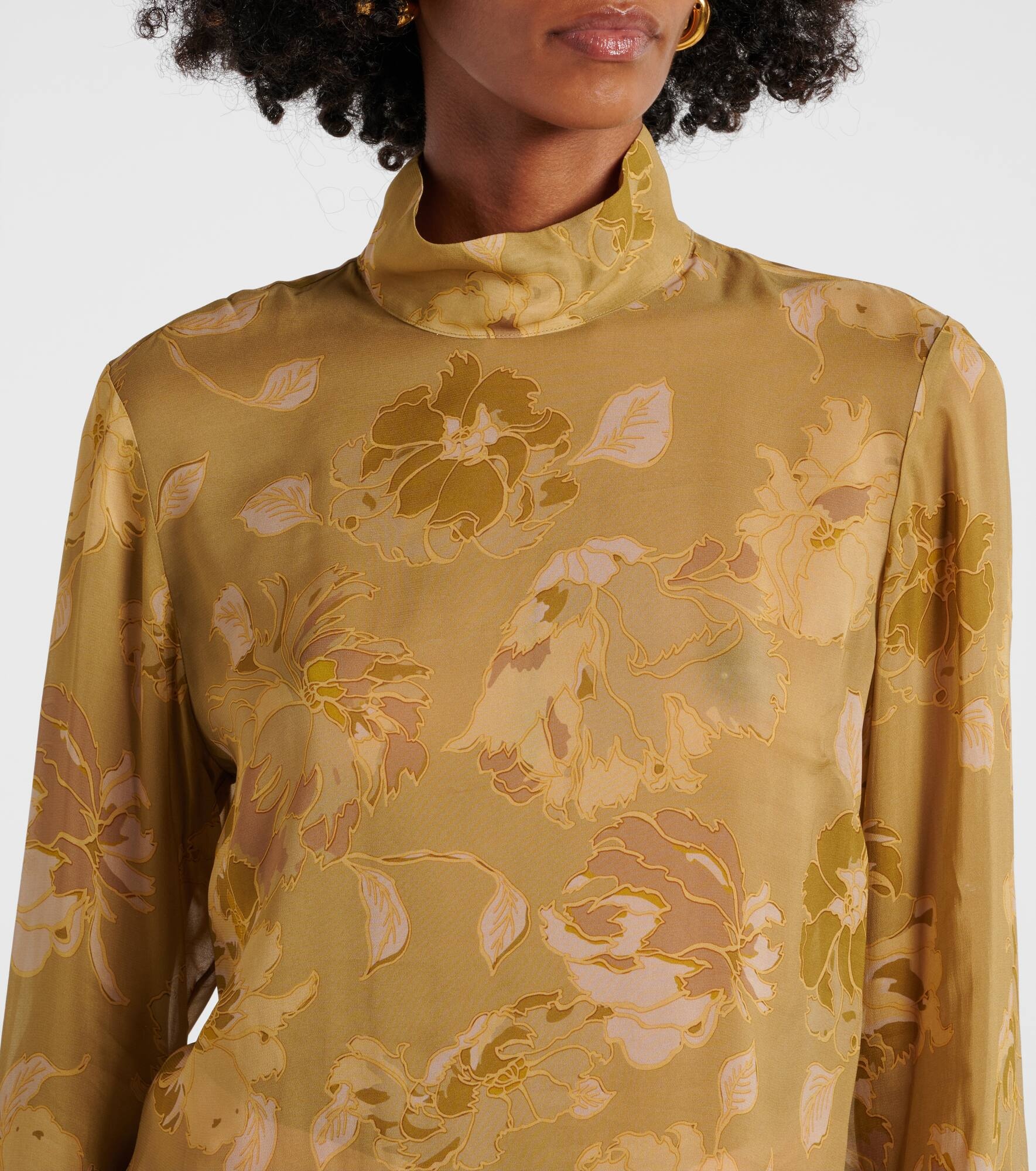 Printed sheer top - 4