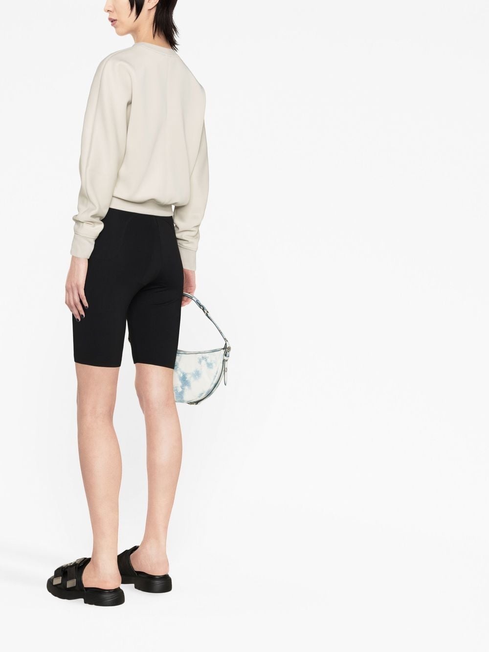 logo-print shorts - 4
