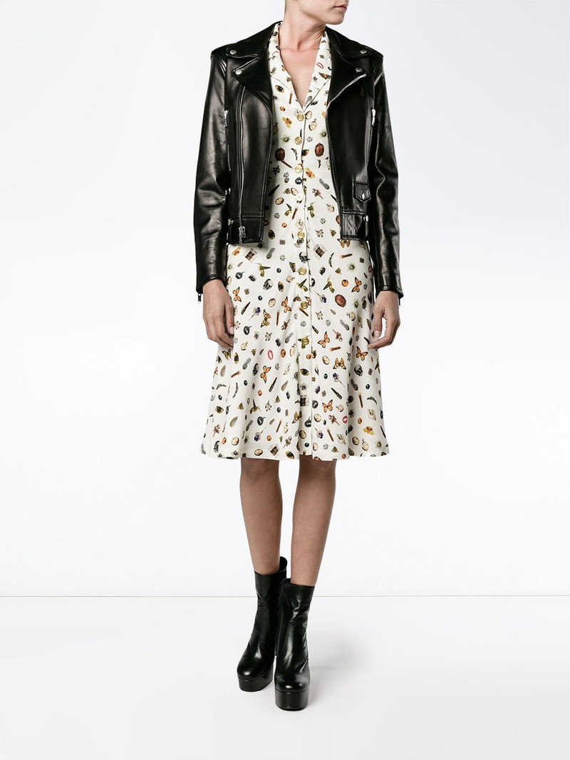 Alexander McQueen Obsession print shirt dress outlook
