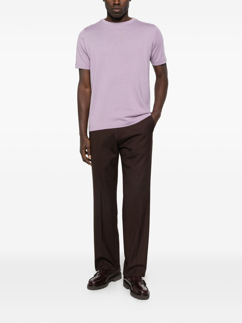 extreme cashmere James stripe-trim T-shirt outlook