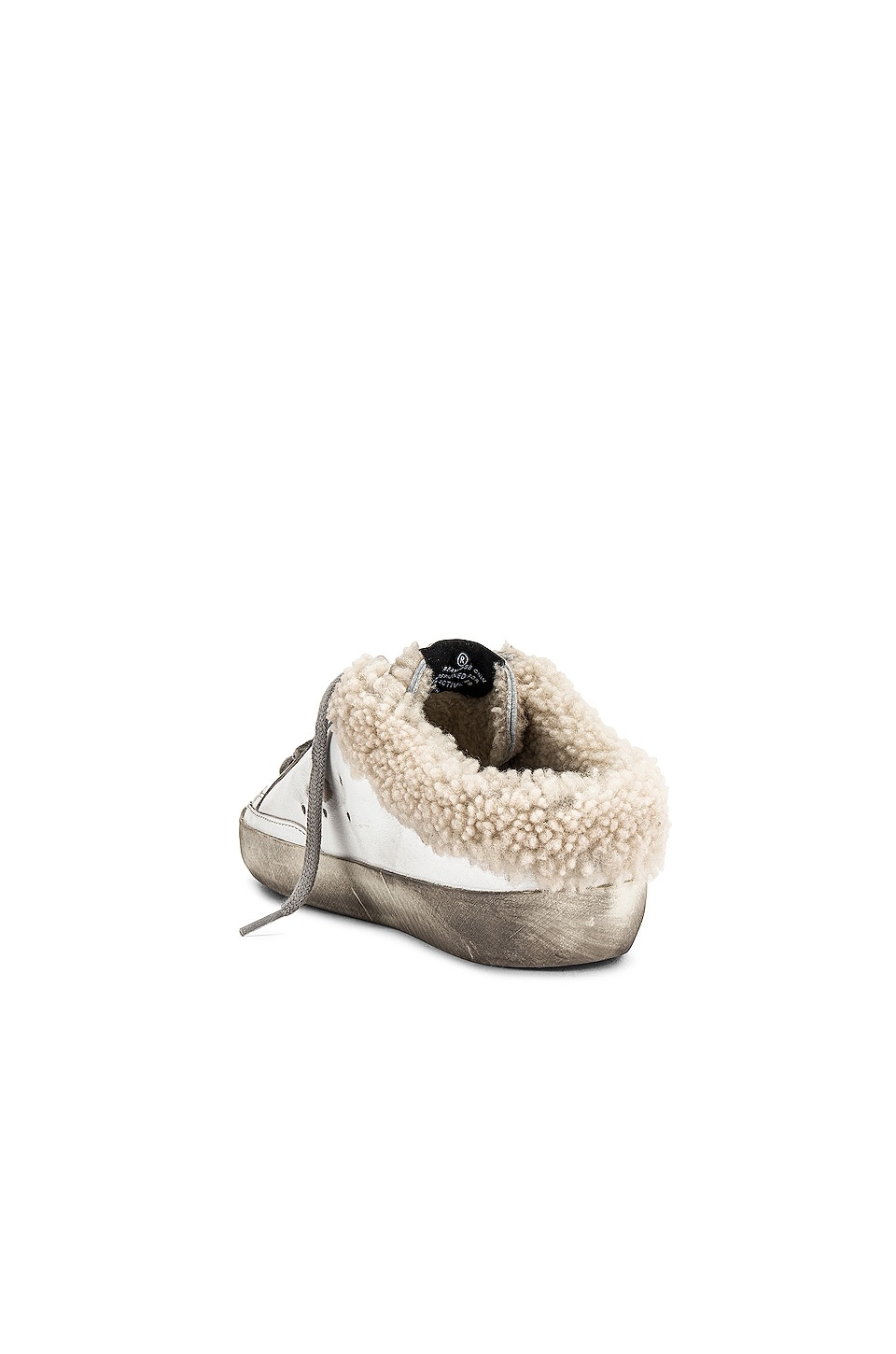 Golden ｜SNEAKERS (GWF00110 F002306 10224) Women's Super-Star Sabot in white leather and shearling lining