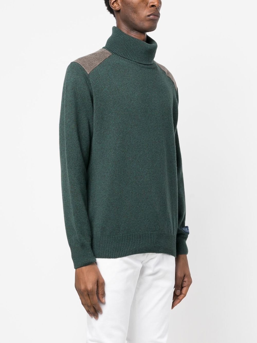 wool roll-neck jumper - 3